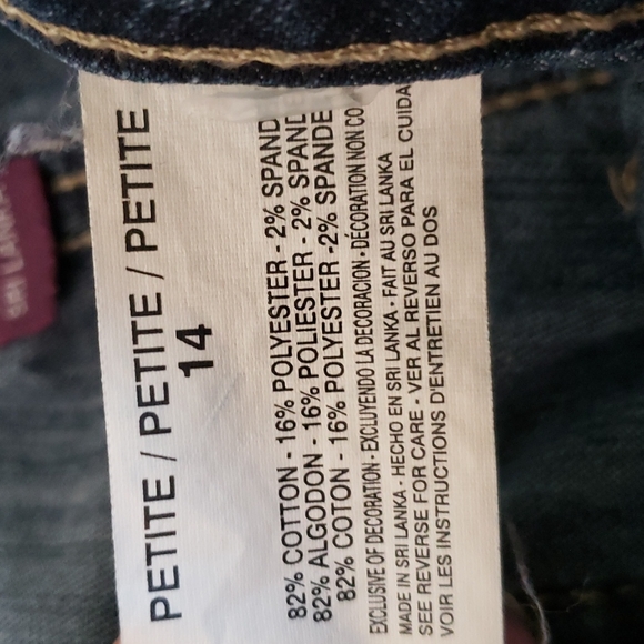 Embroidered crop blue jeans 14P - Picture 4 of 5